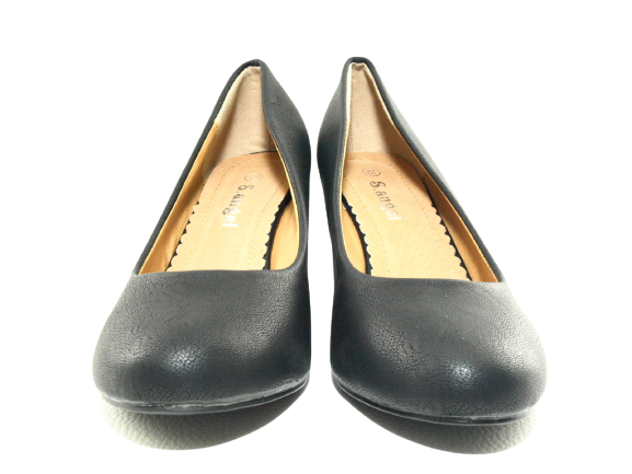 Damen Keilabsatz Pumps Wedges Black # 901-13