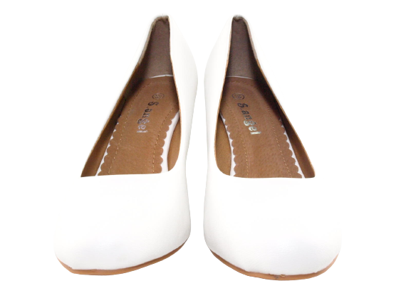 Women's Wedge Heel Bridal Wedding Pumps Wedges White # 901-13