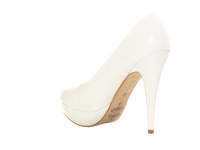 Damen High Heel Plateau Brautschuhe Hochzeit Pumps Abendschuhe Stilettos White # 5489