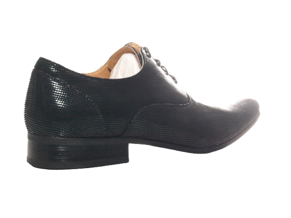 Chaussures basses de ville pour homme, chaussures de costume à lacets, chaussures de soirée, noir # 157-30