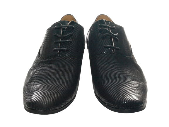 Chaussures basses de ville pour homme, chaussures de costume à lacets, chaussures de soirée, noir # 157-30