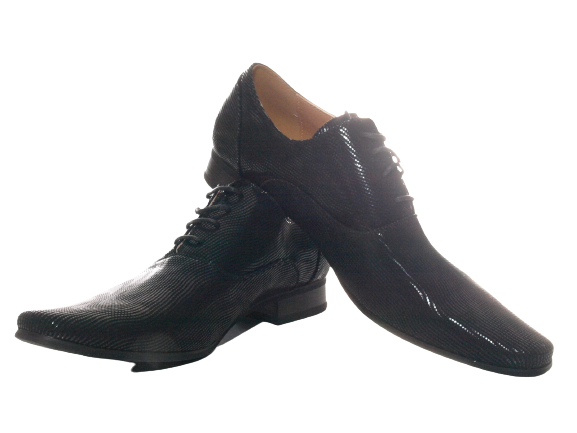 Chaussures basses de ville pour homme, chaussures de costume à lacets, chaussures de soirée, noir # 157-30