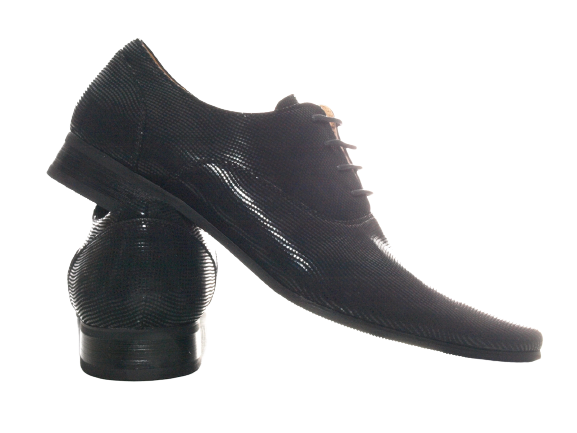 Chaussures basses de ville pour homme, chaussures de costume à lacets, chaussures de soirée, noir # 157-30