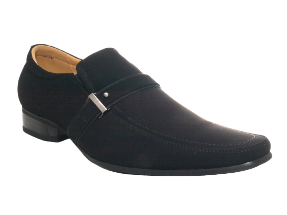 Chaussures de ville homme business designer, chaussures de costume, chaussures de soirée, aspect velours noir n° 632-20