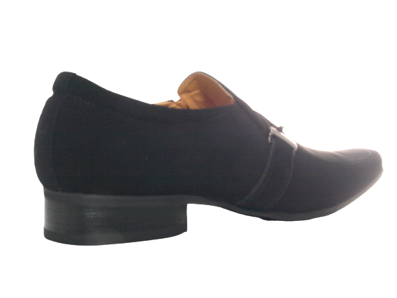 Chaussures de ville homme business designer, chaussures de costume, chaussures de soirée, aspect velours noir n° 632-20