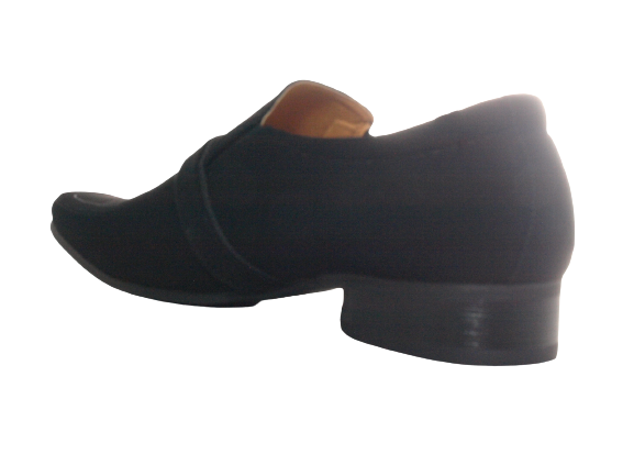 Chaussures de ville homme business designer, chaussures de costume, chaussures de soirée, aspect velours noir n° 632-20