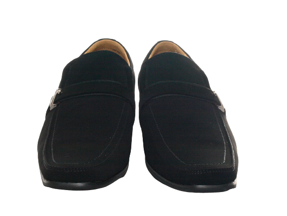 Chaussures de ville homme business designer, chaussures de costume, chaussures de soirée, aspect velours noir n° 632-20