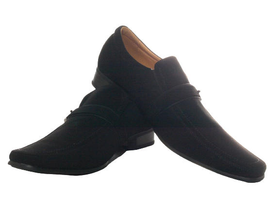 Chaussures de ville homme business designer, chaussures de costume, chaussures de soirée, aspect velours noir n° 632-20