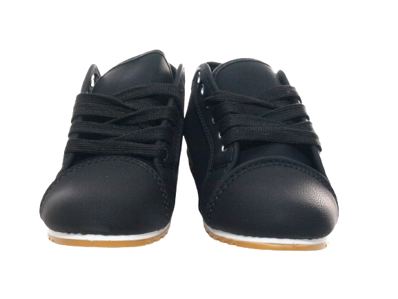 Baskets sneakers chaussures de running chaussures basses fitness plates décontractées femme noir # 68