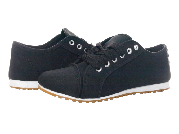 Damen Sneaker Turnschuhe Laufschuhe Halbschuhe Fitness Flach Freizeit Schuhe Black # 68