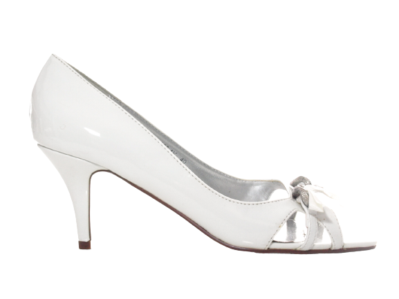 Chaussures à talons hauts pour femme, chaussures de mariée, chaussures de soirée, escarpins à bride, blanc n° 39838-1