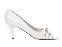 Damen High Heels Brautschuhe Hochzeit Abendschuhe Pumps Riemen White # 39838-1