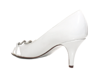 Damen High Heels Brautschuhe Hochzeit Abendschuhe Pumps Riemen White # 39838-1