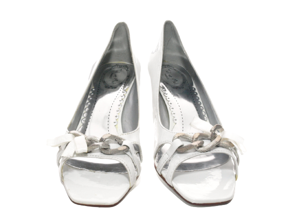 Chaussures à talons hauts pour femme, chaussures de mariée, chaussures de soirée, escarpins à bride, blanc n° 39838-1