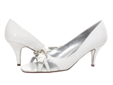 Damen High Heels Brautschuhe Hochzeit Abendschuhe Pumps Riemen White # 39838-1