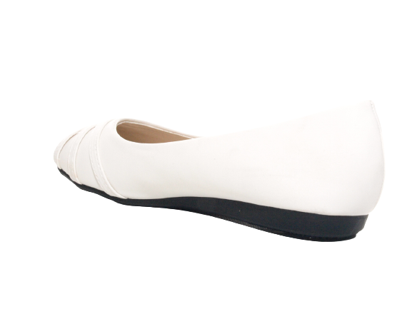 Ballerines mocassins sans lacets pour fille, chaussures basses, style décontracté, blanc # 564