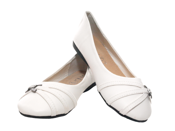 Ballerines mocassins sans lacets pour fille, chaussures basses, style décontracté, blanc # 564