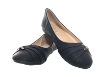 Mädchen Slipper Halbschuhe Ballerina Loafer Mokassins Slip On Flats Freizeit Black # 564