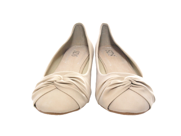 Women's Wedge Ballerina Loafers Moccasins Slip-On Flats Casual Beige # 8074