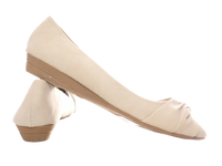 Damen Slipper Keilabsatz Ballerina Loafer Mokassins Slip On Flats Freizeit Beige # 8074