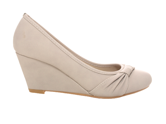 Women's Wedge Pumps Beige # 9381