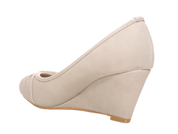Women's Wedge Pumps Beige # 9381
