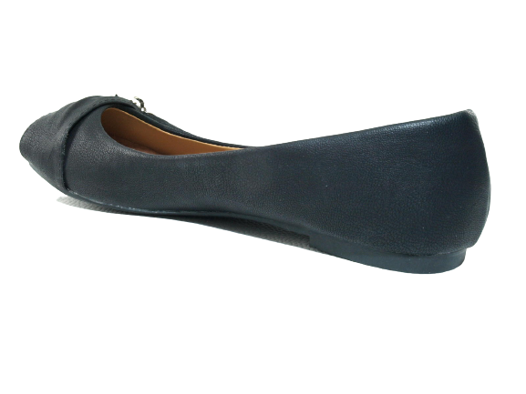 Chaussures à enfiler pour femmes, ballerines, loafers, mocassins, slip-on, chaussures plates, loisirs, noir # 901-36