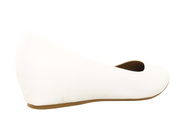 Women's Wedge Ballerina Loafers Moccasins Slip-On Flats Leisure White # 7