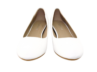 Damen Slipper Keilabsatz Ballerina Loafer Mokassins Slip On Flats Freizeit White # 7