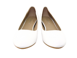 Damen Slipper Keilabsatz Ballerina Loafer Mokassins Slip On Flats Freizeit White # 7