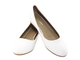 Damen Slipper Keilabsatz Ballerina Loafer Mokassins Slip On Flats Freizeit White # 7