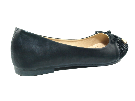 Women's Slip-on Shoes Ballerinas Loafers Moccasins Slip-on Flats Casual Black # 8