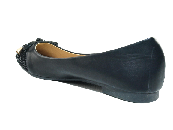 Women's Slip-on Shoes Ballerinas Loafers Moccasins Slip-on Flats Casual Black # 8