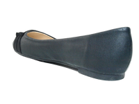 Damen Slipper Halbschuhe Ballerina Loafer Mokassins Slip On Flats Freizeit Black # 8382-7