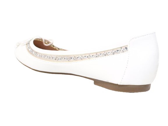 Women's Slip-on Shoes Ballerinas Loafers Moccasins Slip-ons Flats Casual White # 88-11