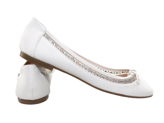 Women's Slip-on Shoes Ballerinas Loafers Moccasins Slip-ons Flats Casual White # 88-11