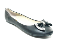 Damen Slipper Ballerina Loafer Mokassins Slip On Flats Freizeit Black #  38