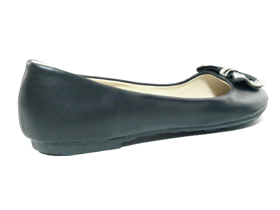 Damen Slipper Ballerina Loafer Mokassins Slip On Flats Freizeit Black #  38