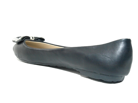 Damen Slipper Ballerina Loafer Mokassins Slip On Flats Freizeit Black #  38