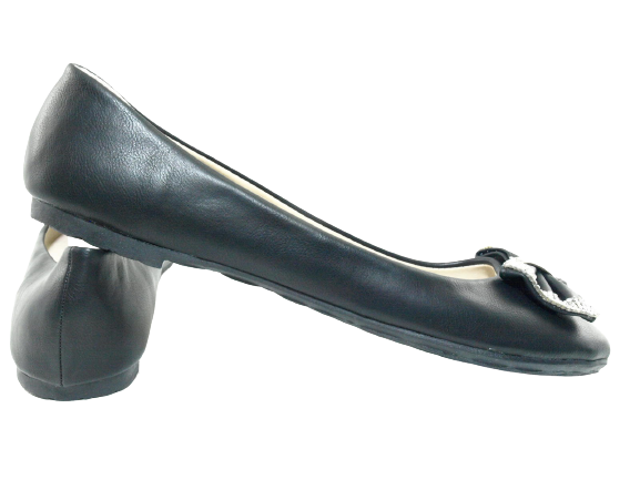 Damen Slipper Ballerina Loafer Mokassins Slip On Flats Freizeit Black #  38