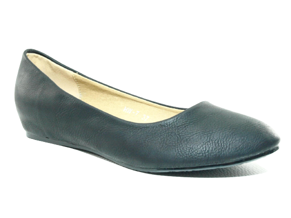 Chaussures à enfiler femme compensées ballerines mocassins slip-on plates décontractées noir # 7