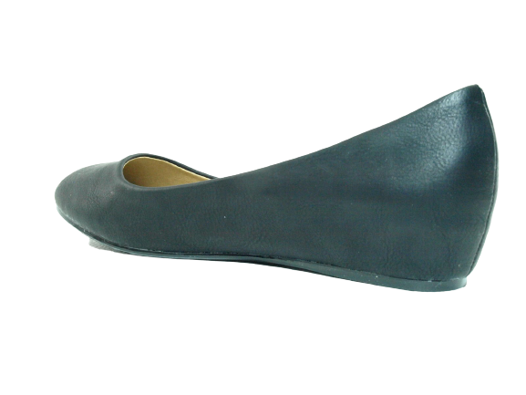 Chaussures à enfiler femme compensées ballerines mocassins slip-on plates décontractées noir # 7