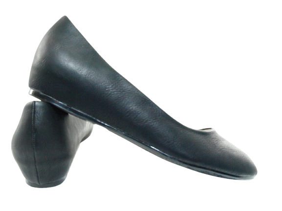 Chaussures à enfiler femme compensées ballerines mocassins slip-on plates décontractées noir # 7