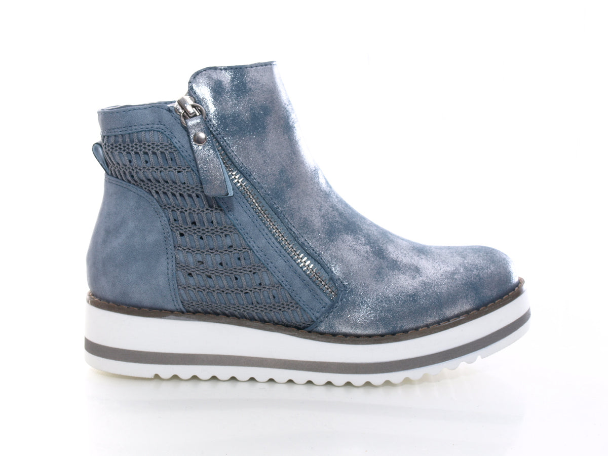 Baskets mi-hautes décontractées pour femme Bottines Bleu # 770