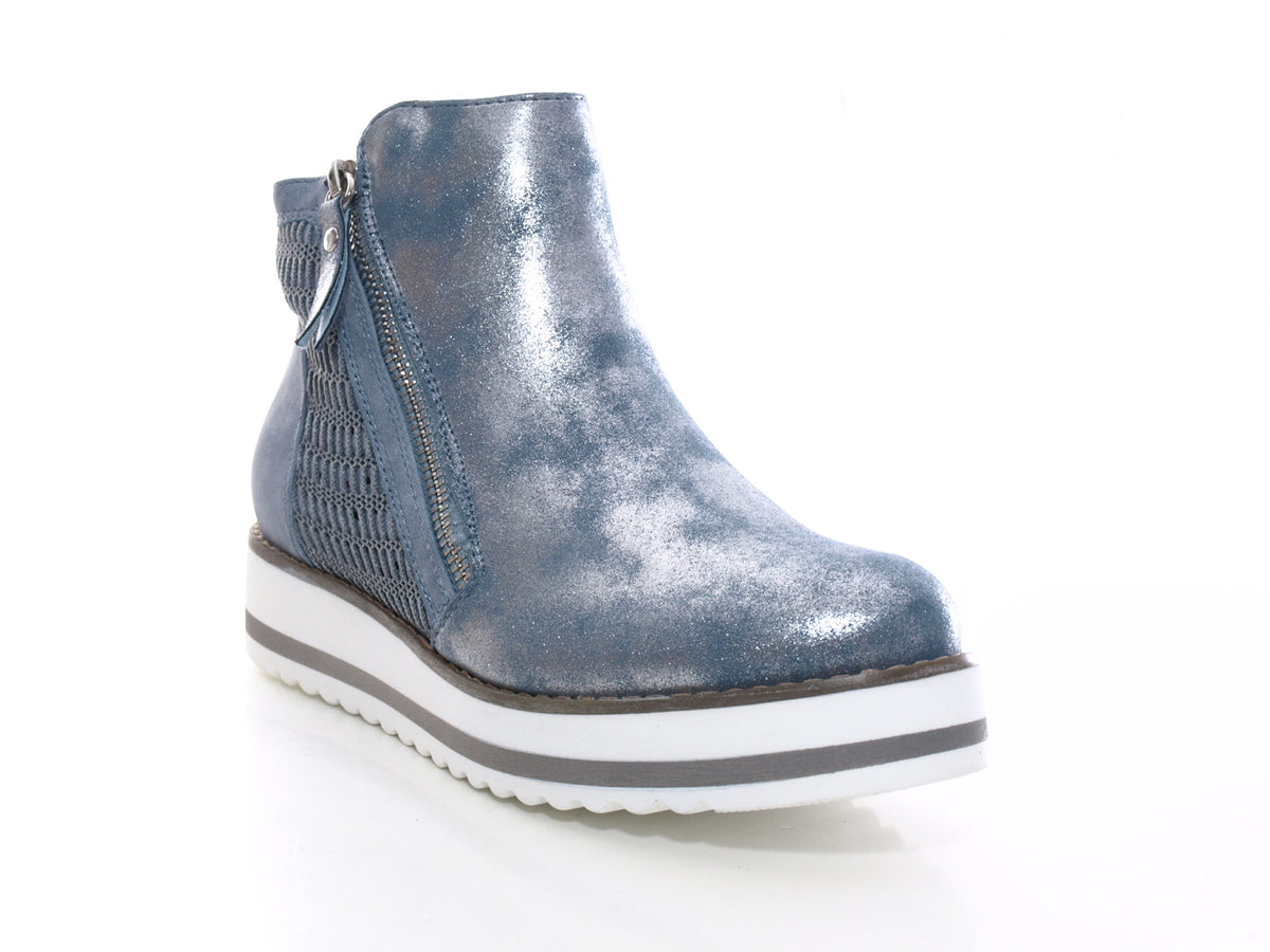 Baskets mi-hautes décontractées pour femme Bottines Bleu # 770