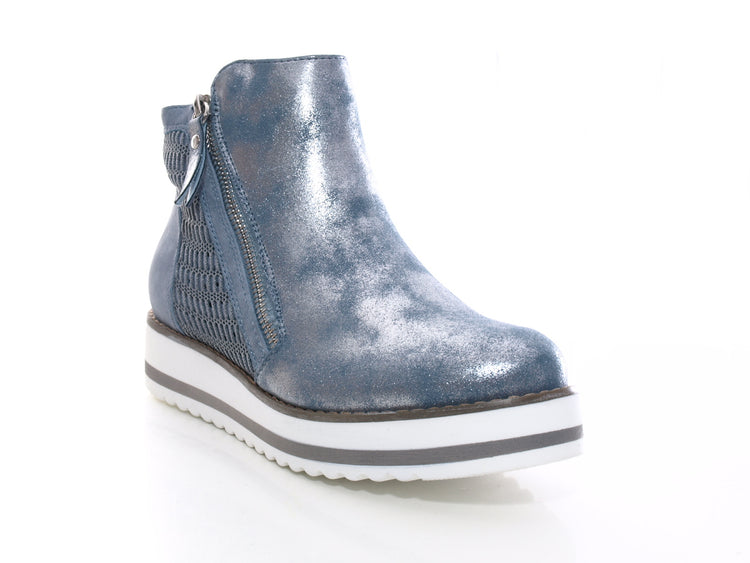 Baskets mi-hautes décontractées pour femme Bottines Bleu # 770