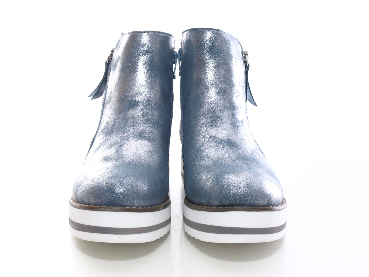 Baskets mi-hautes décontractées pour femme Bottines Bleu # 770