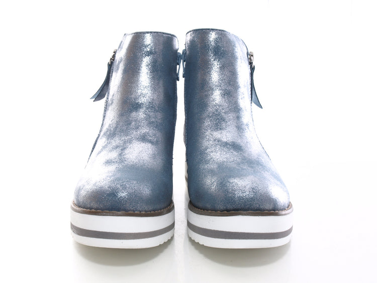 Baskets mi-hautes décontractées pour femme Bottines Bleu # 770