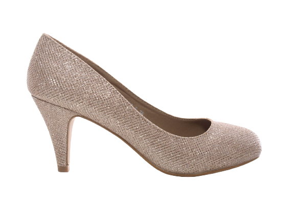 Damen High Heel Plateau Pumps Abendschuhe Stilettos Gold # 9373