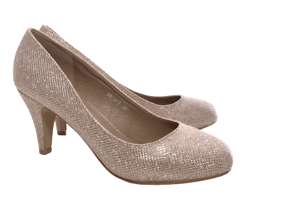 Damen High Heel Plateau Pumps Abendschuhe Stilettos Gold # 9373